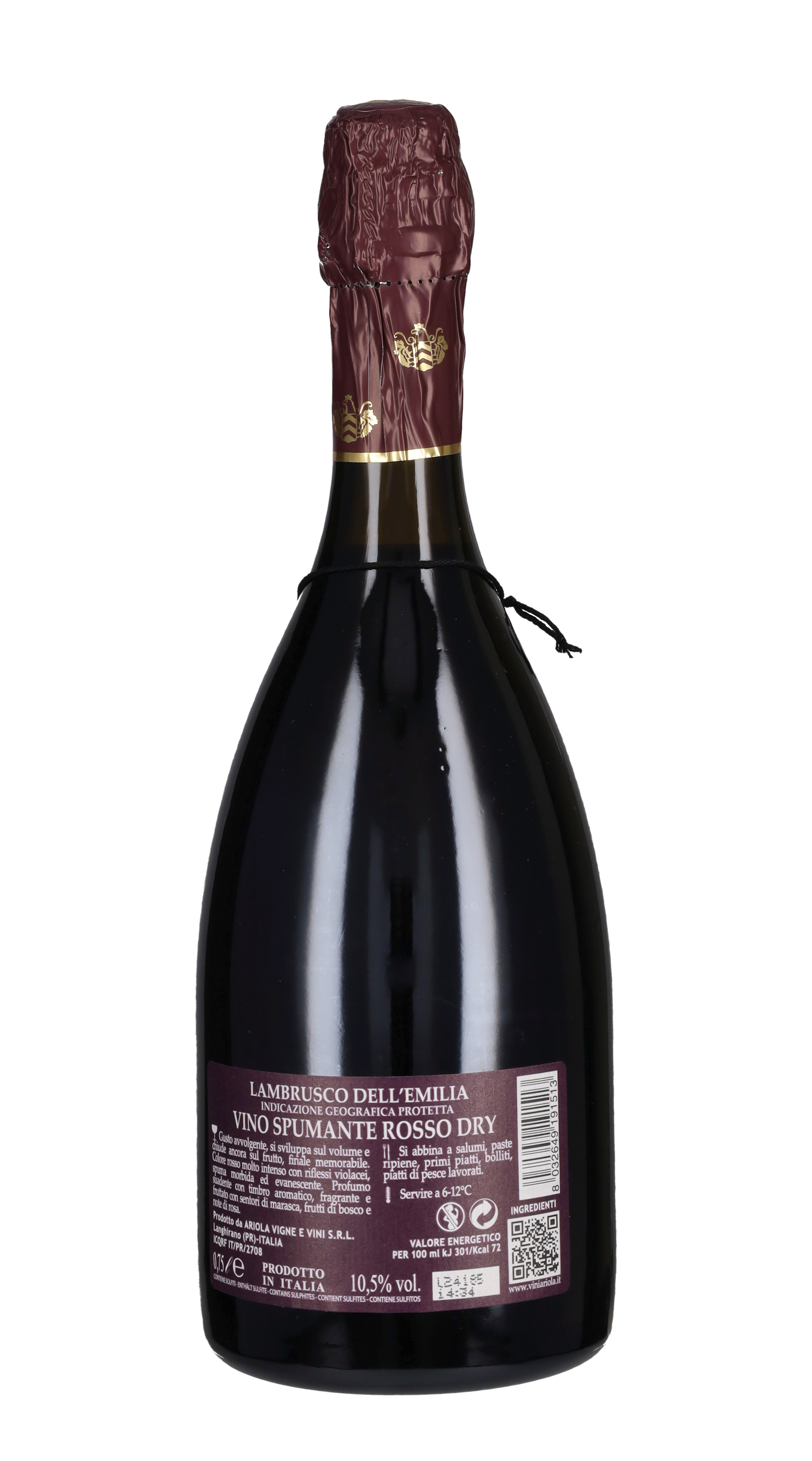 Lambrusco Spumante Dry Gran Cru 'Marcello' Ariola